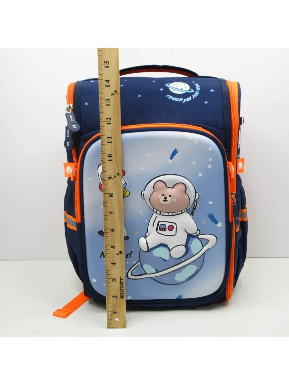 Children's Space-Themed Backpack with Matching Pencil Case and Keychain